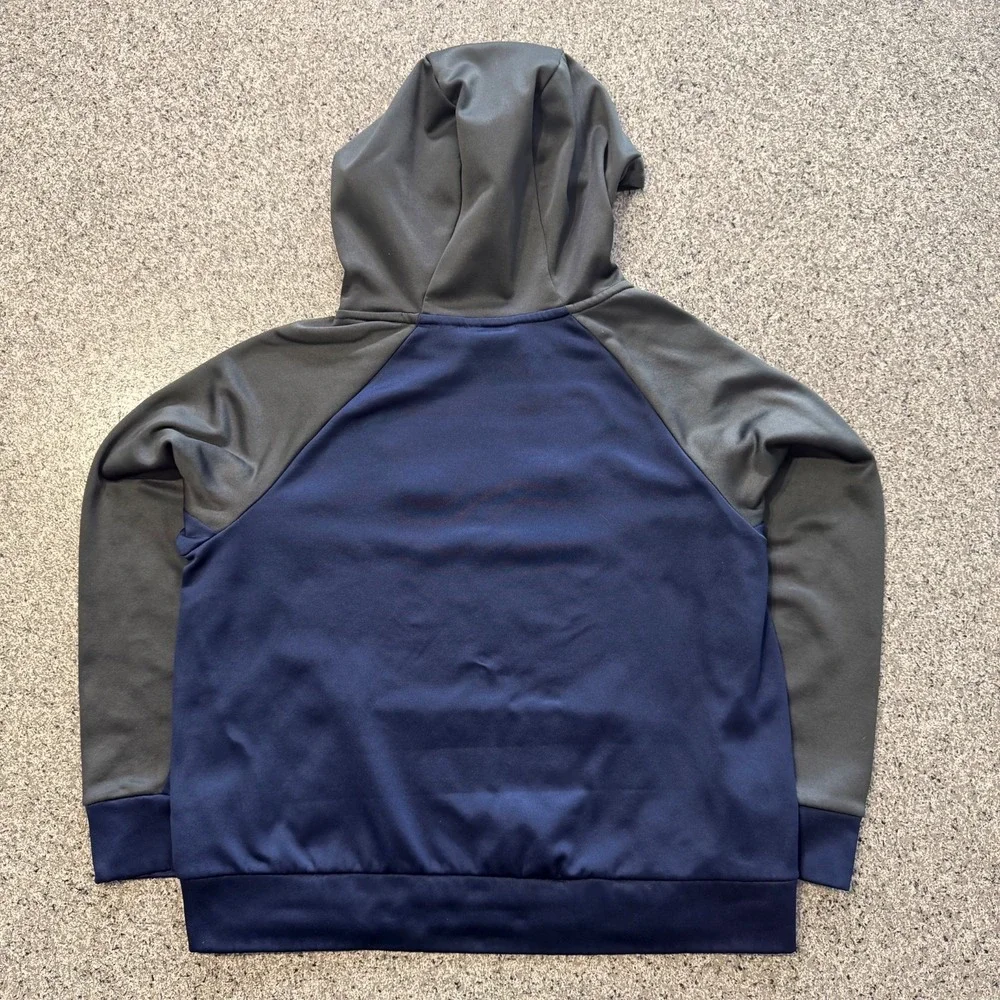Nike Michigan Wolverines Pullover Hoodie Boys XL Navy Grey Dri-Fit